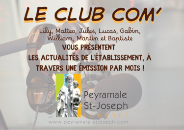 LE CLUB COM’ - POUR SUIVRE L’ACTUALITÉ DE L’ÉTABLISSEMENT 